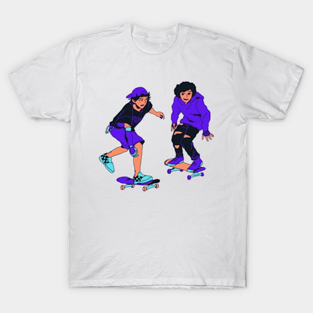 Sled skiing T-Shirt by Mr hicham